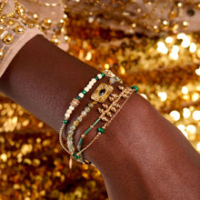 Carica l&#39;immagine nel visualizzatore di Gallery, Image 02: Hipanema Bracelet Cuff Karmelia Green Hipenema
