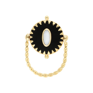 Model Front: Hipanema Bague Miamor Black Hipanema