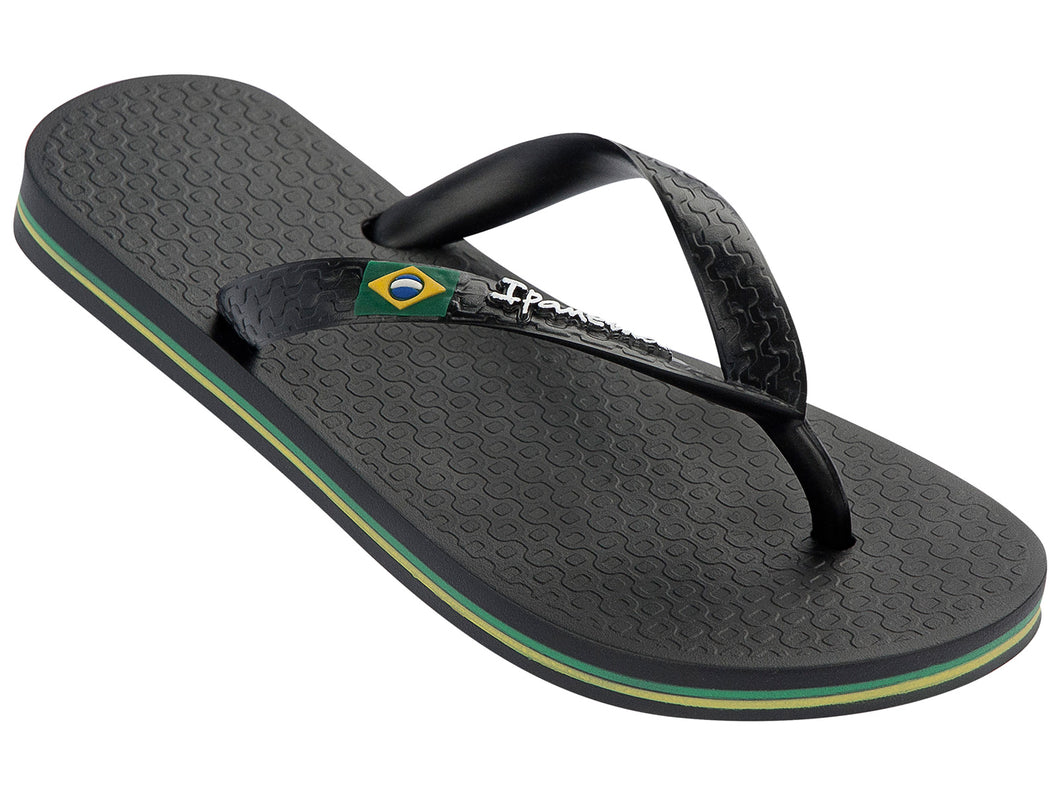 Model Front: Ipanema Tongs Ipanema Classica Brasil Ii Kids Black