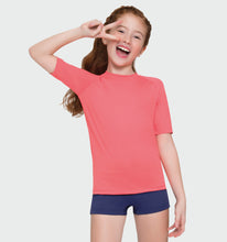 Charger l&#39;image dans la galerie, Kids FPU50+ Uvpro Short Sleeve T-Shirt Coral Uv
