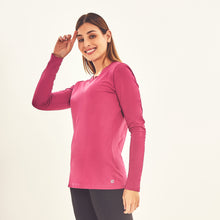 Laden Sie das Bild in den Galerie-Viewer, Longsleeve Sport Fit Fuchsia UPF50+
