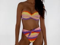 Carica e avvia il video nel visualizzatore di galleria, Video: Luli Fama Bas Bottom Bandeau Miami Sunsets
