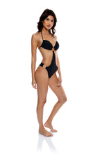 Carica l&#39;immagine nel visualizzatore di Gallery, Ring Bandeau Monokini Black
