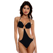 Carica l&#39;immagine nel visualizzatore di Gallery, Ring Bandeau Monokini Black
