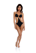 Carica l&#39;immagine nel visualizzatore di Gallery, Ring Bandeau Monokini Black
