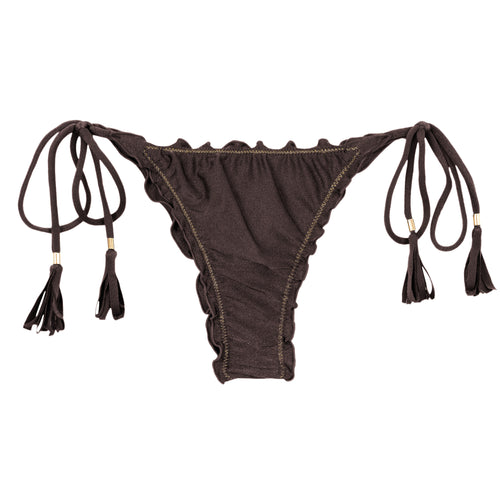 Product Front: Rio De Sol Bas Bottom Shimmer-Coffee Frufru-Fio