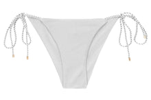 Carica l&#39;immagine nel visualizzatore di Gallery, Product Front: Rio De Sol Bas Bottom Shimmer-White Cheeky-Rope
