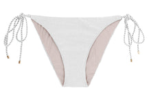 Carica l&#39;immagine nel visualizzatore di Gallery, Product Front: Rio De Sol Bas Bottom Shimmer-White Ibiza-Rope
