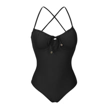 Laden Sie das Bild in den Galerie-Viewer, Product Front: Rio De Sol Une Pièce Dots-Black Julia
