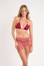 Carica l&#39;immagine nel visualizzatore di Gallery, Model Front: Rio De Sol Jupe De Page Floral-Scales Mini Skirt Ruched
