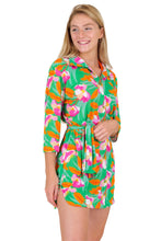 Laden Sie das Bild in den Galerie-Viewer, Image 04: Rio De Sol Chemise Green Bloom Chemise
