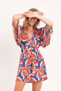 Image 09: Rio De Sol Mini Dress Leaves Mini Dress