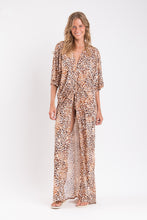 Charger l&#39;image dans la galerie, Model Front: Rio De Sol Vêtement De Plage Leopard Long Dress

