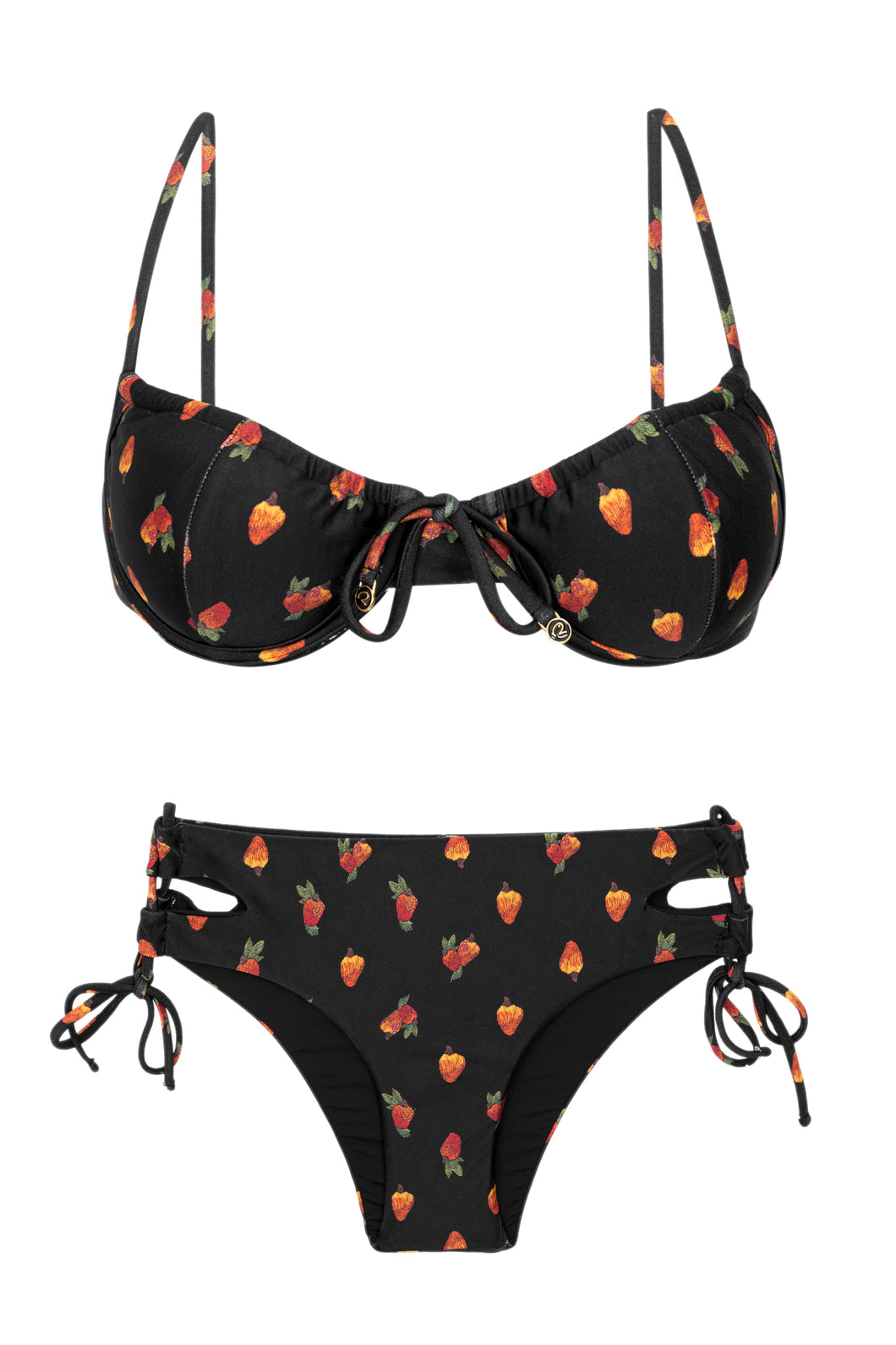 Product Front: Rio De Sol Ensemble Set Cashew Balconet-Tie Madrid