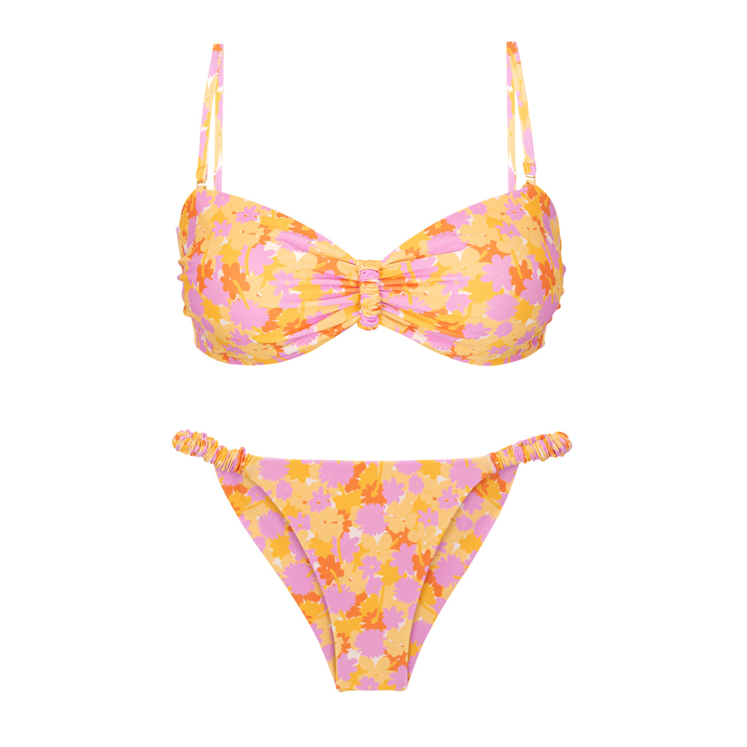 Product Front: Rio De Sol Ensemble Set Dreamy Bandeau-Crispy Cheeky-Crispy