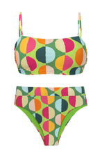 Carica l&#39;immagine nel visualizzatore di Gallery, Product Front: Rio De Sol Ensemble Set Garden-City Bandeau-Reto Hotpant-Cos
