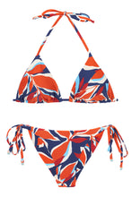 Carica l&#39;immagine nel visualizzatore di Gallery, Product Front: Rio De Sol Ensemble Set Leaves Tri-Inv Cheeky-Tie
