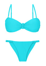 Laden Sie das Bild in den Galerie-Viewer, Product Front: Rio De Sol Ensemble Set Miami Bandeau-Crispy Cheeky-Crispy
