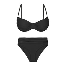 Laden Sie das Bild in den Galerie-Viewer, Product Front: Rio De Sol Ensemble Set Nero Vickie Amy

