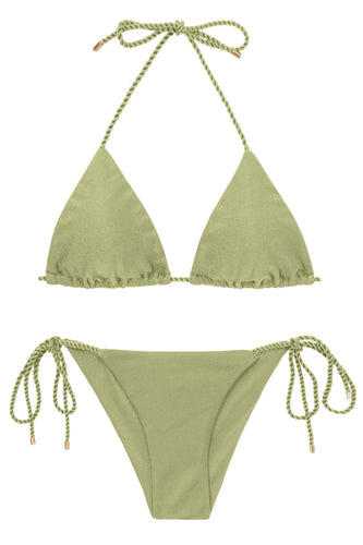 Product Front: Rio De Sol Ensemble Set Oliva Tri-Inv Cheeky-Tie