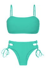 Carica l&#39;immagine nel visualizzatore di Gallery, Product Front: Rio De Sol Ensemble Set Opal Bandeau-Reto Madrid
