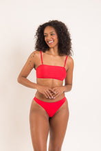 Laden Sie das Bild in den Galerie-Viewer, Image 03: Rio De Sol Ensemble Set Rouge Bandeau-Reto Nice-Fio
