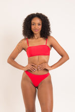 Laden Sie das Bild in den Galerie-Viewer, Image 06: Rio De Sol Ensemble Set Rouge Bandeau-Reto Nice-Fio
