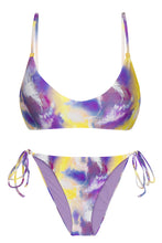 Carica l&#39;immagine nel visualizzatore di Gallery, Product Front: Rio De Sol Ensemble Set Tiedye-Purple Bralette Ibiza-Comfy
