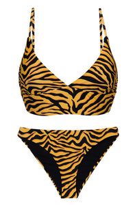 Product Front: Rio De Sol Ensemble Set Wild-Orange Tri-Tank Comfy