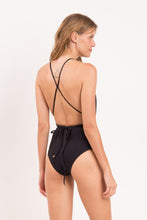 Charger l&#39;image dans la galerie, Model Back: Rio De Sol Une Pièce Shimmer-Black New Vegas
