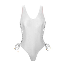 Carica l&#39;immagine nel visualizzatore di Gallery, Product Front: Rio De Sol Une Pièce Shimmer-White Zoe
