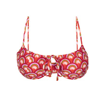 Laden Sie das Bild in den Galerie-Viewer, Product Front: Rio De Sol Haut Top Floral-Scales Balconet-Tie
