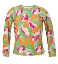 Carica l&#39;immagine nel visualizzatore di Gallery, Product Front: Rio De Sol Haut Top Green-Bloom Rash-Guard
