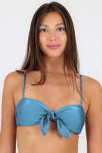 Carica l&#39;immagine nel visualizzatore di Gallery, Gallery: Rio De Sol Haut Top Shimmer-Baltic-Sea Bandeau-Knot
