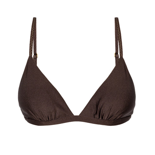 Product Front: Rio De Sol Haut Top Shimmer-Coffee Tri-Fixo