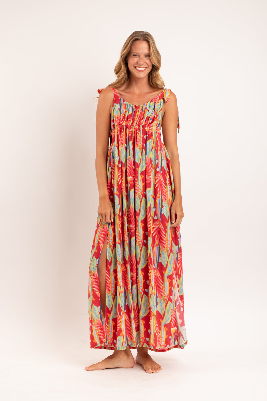 Sea-Bloom Long Dress Chiara