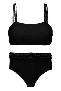 Set St-Tropez-Schwarz Reto Hotpant-High