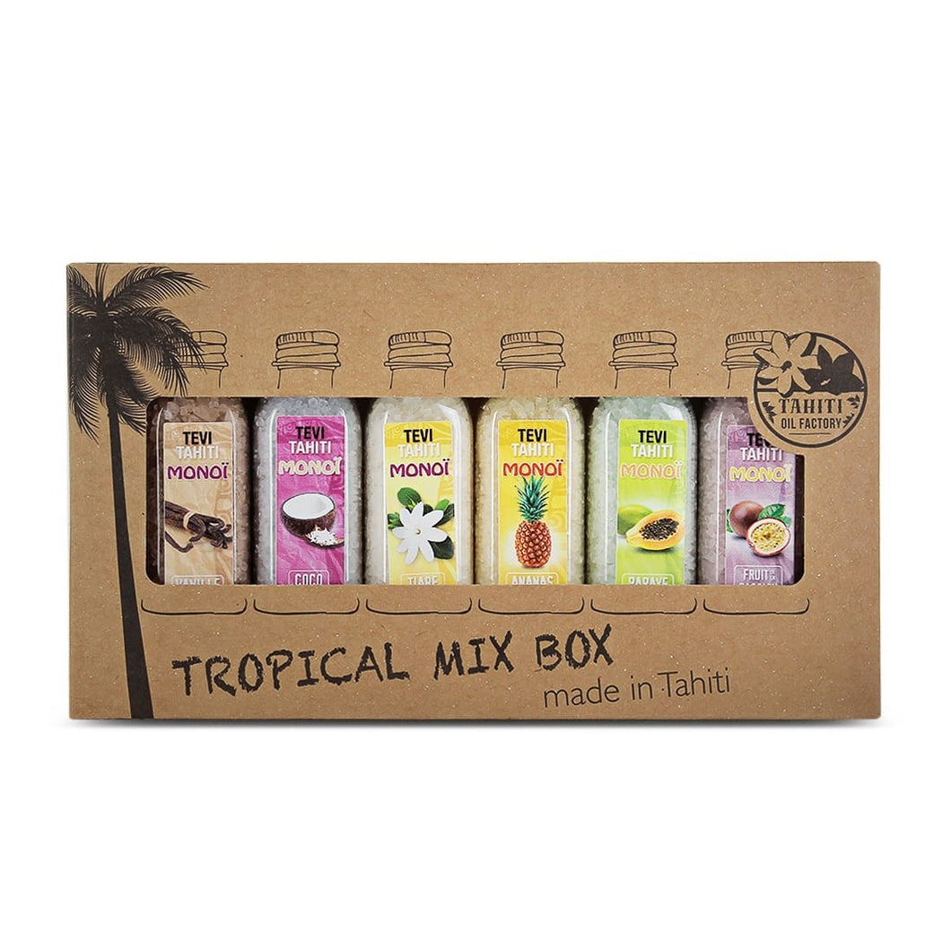 Product Front: Tevi Solaire Bath Salt 6X30 Ml Tropical Mix Box