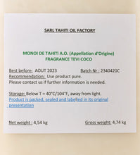 Laden Sie das Bild in den Galerie-Viewer, Image 02: Tevi Solaire Monoi Ao Coco Traditionnel 5L
