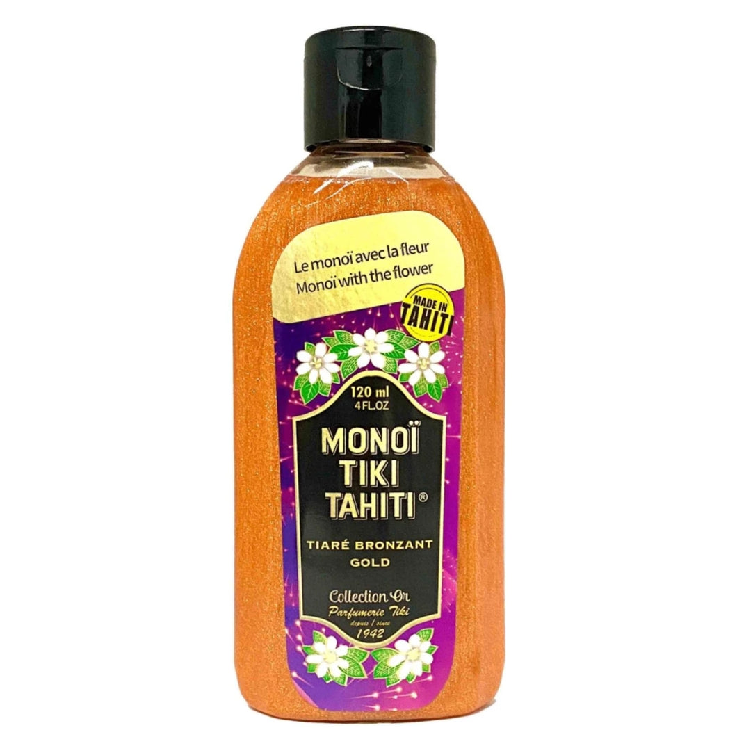 Product Front: Tiki Solaire Monoi Tiki Tiare Gold Sun 120Ml