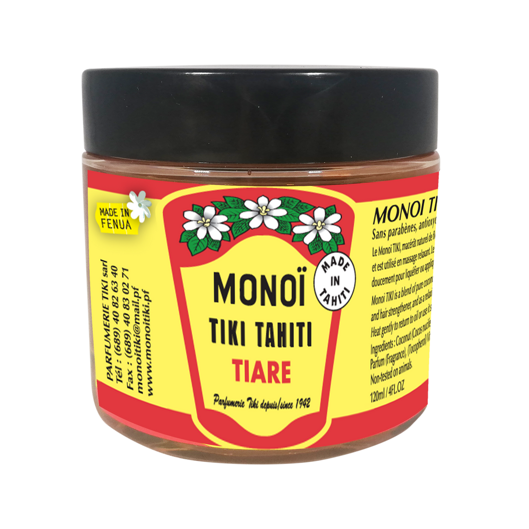 Product Front: Tiki Solaire Monoi Tiki Tiare Pot 120Ml