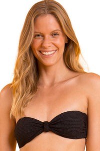 Top Bora-Schwarzes Bandeau-Joy