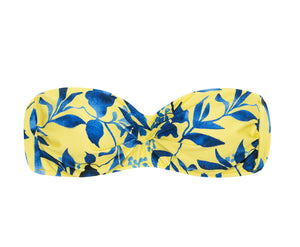 Top Zitronenblumen-Bandeau