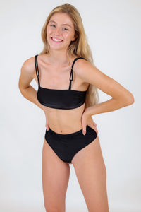 Top Shimmer-Black Bandeau-Reto