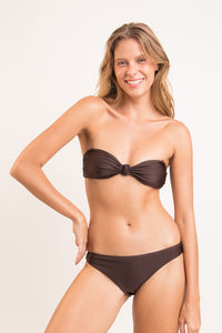 Top Shimmer-Coffee Bandeau-Joy