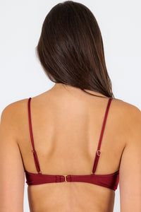 Top Shimmer-Divino Bandeau-Knoten