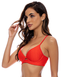 Top Underwire Hot Tropics Red