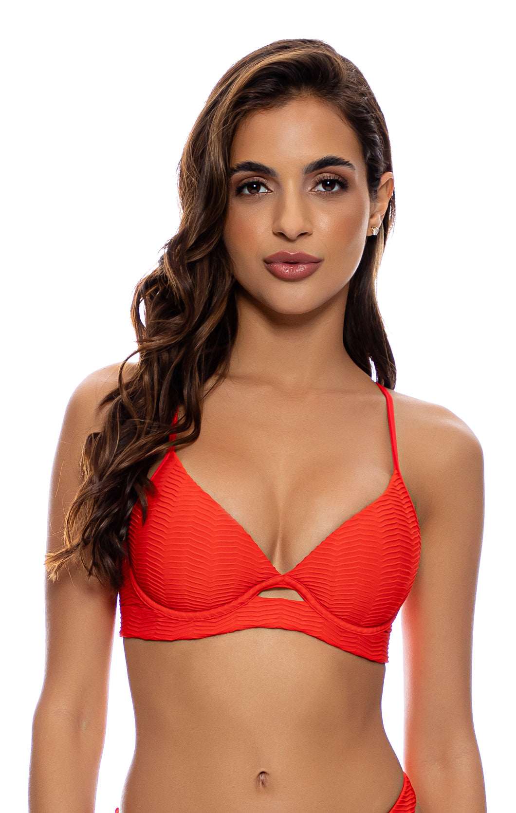 Top Underwire Hot Tropics Red