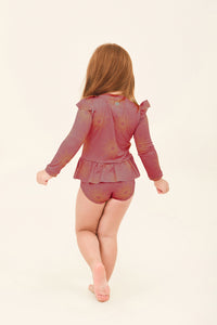 Model Back: Uv Line Maillot De Bain Bébé Baby Shine Malva Up50+
