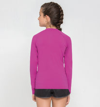Laden Sie das Bild in den Galerie-Viewer, Model Back: Uv Line T-Shirt Kids Fpu50+ Uvpro Long Sleeve T-Shirt Pink Uv
